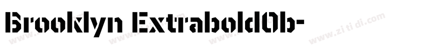Brooklyn ExtraboldOb字体转换
